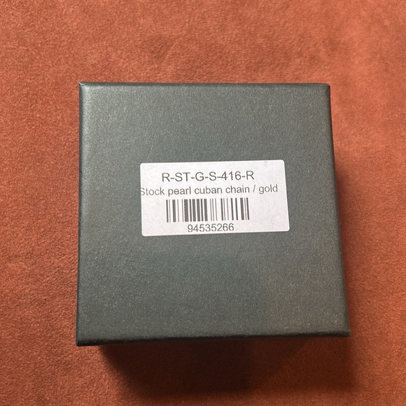 RARE ROMANCE Pearl Gold Link Metal snake Necklace chain new in box - Picture 7 of 8